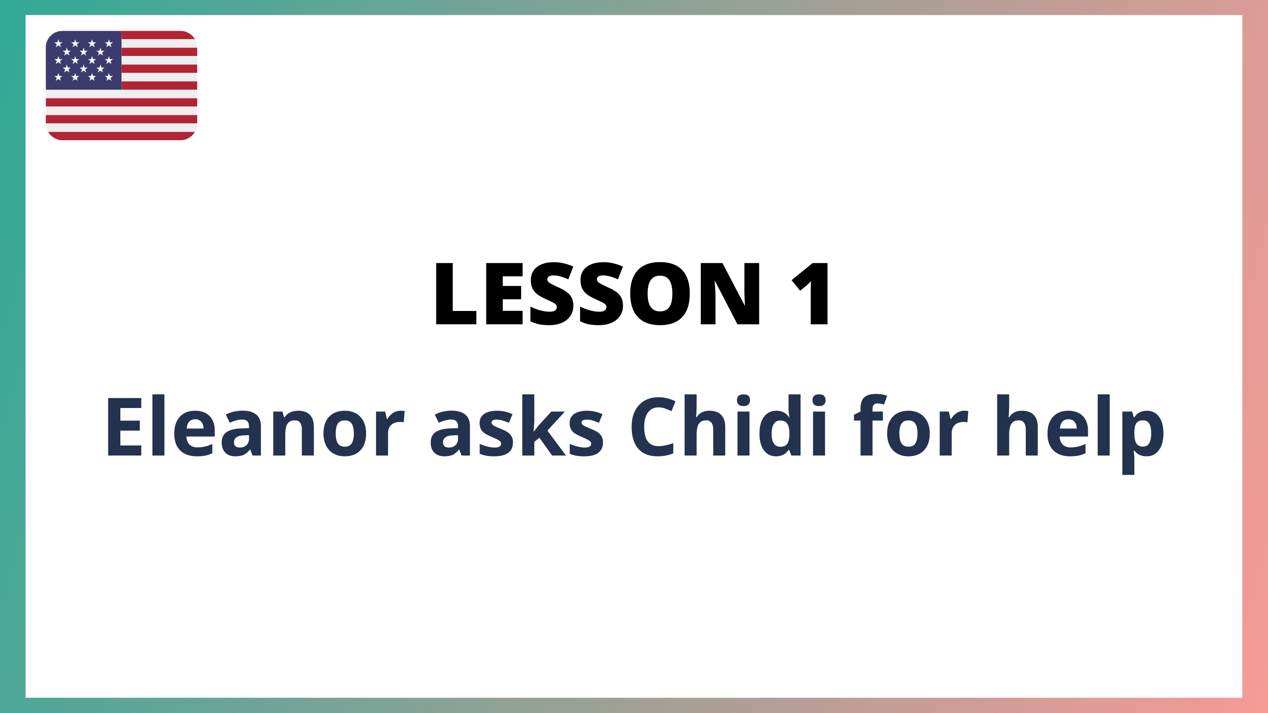 Lesson 1