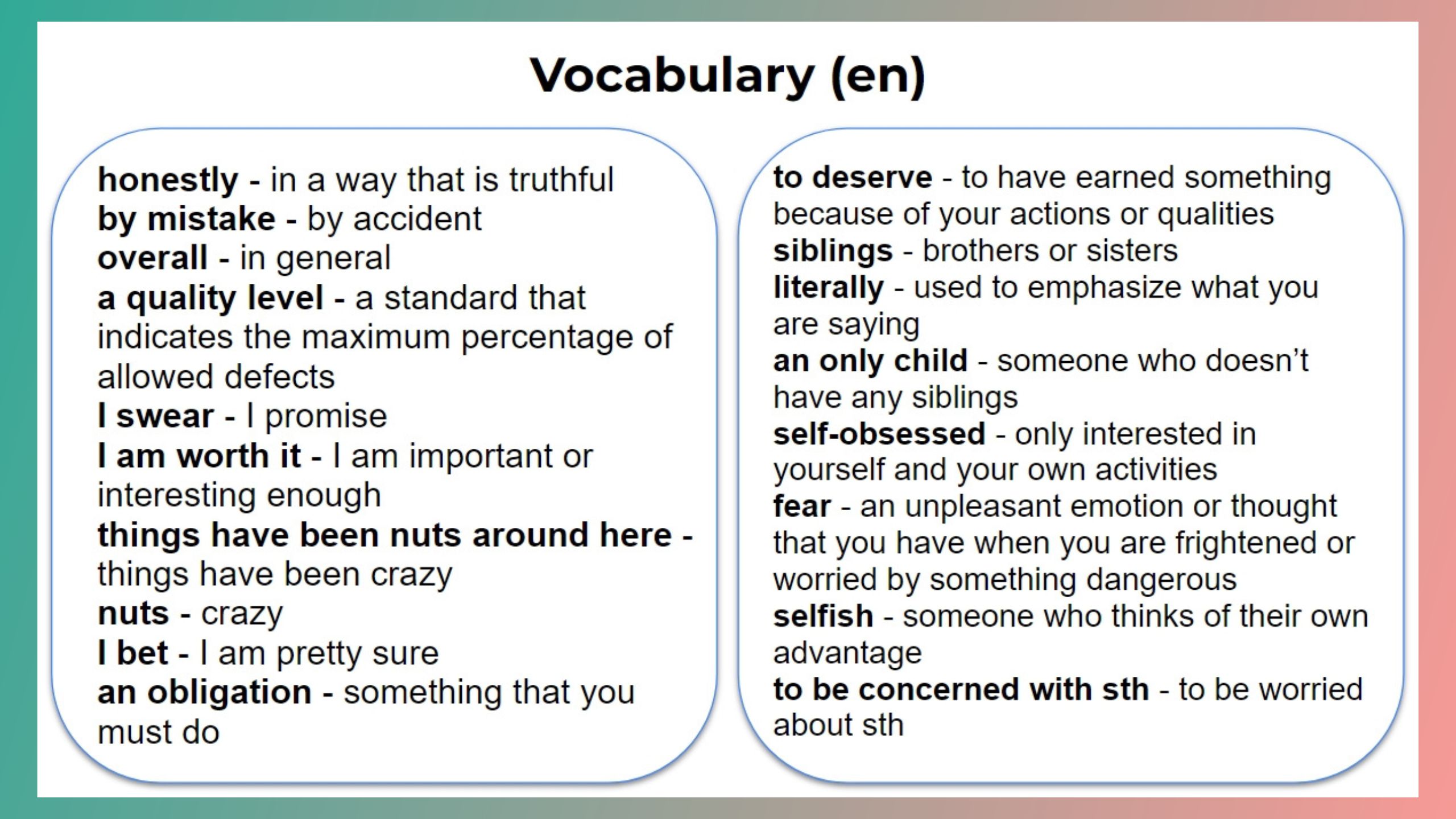 Vocabulary (en)